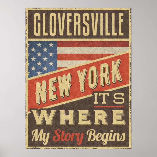 Affiche Gloversville New York (Devant)