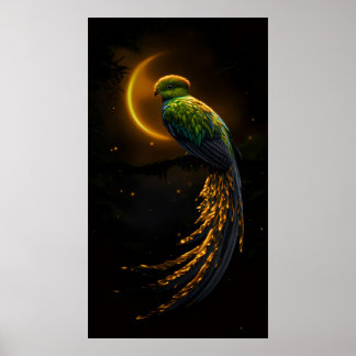 Affiche Glow of the Night Feather