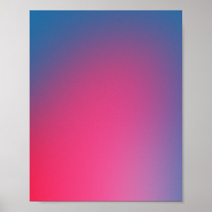 Affiche Glume Bleu Et Rose