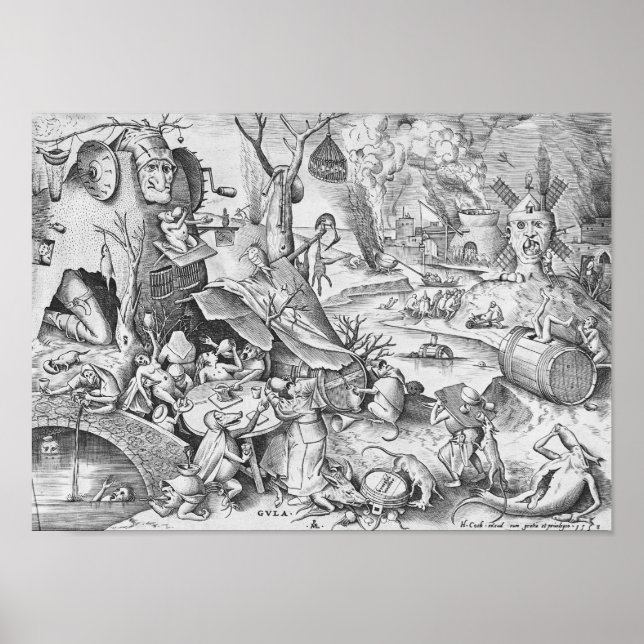 Affiche Gluttony (Gula), Les Sept Péchés Mortels (Devant)