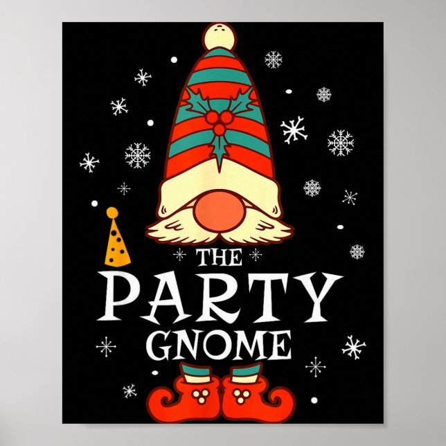 Affiche Gnome de fête Groupe de Noël Famille Correspondant (Devant)