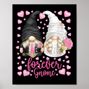 Affiche Gnome drôle pour toujours - Mariée unique Mariage 
