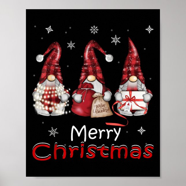 Affiche Gnome Funny Famille Chemises de Noël Femmes 2024 (Devant)