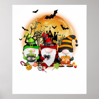 Affiche gnome Halloween