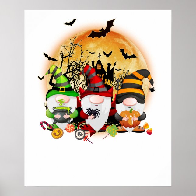 Affiche gnome Halloween (Devant)