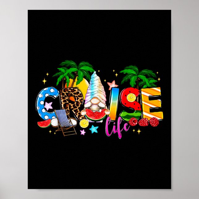 Affiche Gnome Marin Vie de Croisière Vacances d'Été Boa de (Devant)