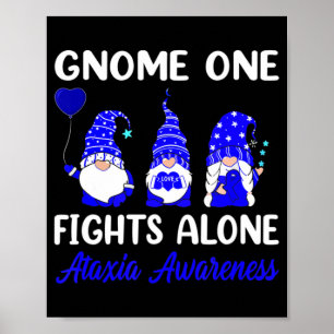 Affiche Gnome One combat seul Blue Ribbon Ataxia Lauréats