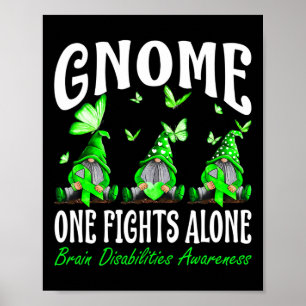 Affiche Gnome One combat seul Cerveau invalidants