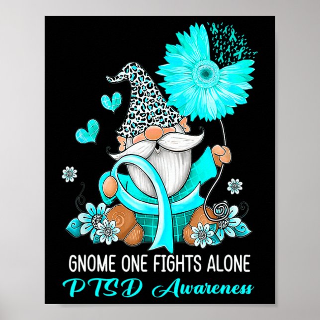 Affiche Gnome One combat seul Turquoise Ribbon Warrier Pts (Devant)