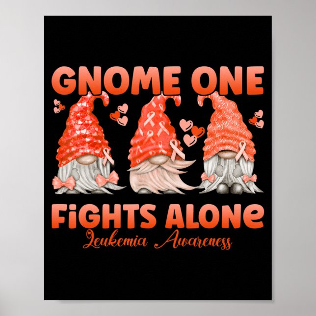 Affiche Gnome One lutte seule contre la leucémie orange (Devant)