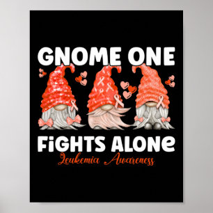 Affiche Gnome One lutte seule contre la leucémie orange