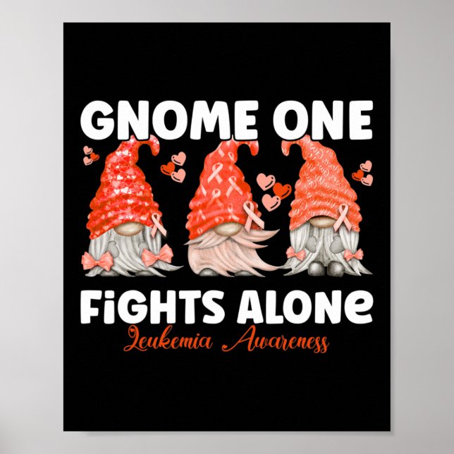 Affiche Gnome One lutte seule contre la leucémie orange (Devant)