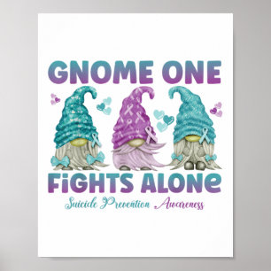 Affiche Gnome One se bat seul pour la sensibilisation à la