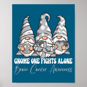 Affiche Gnome One se bat seul pour la sensibilisation au c