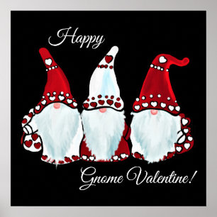 Affiche Gnome Saint-Valentin