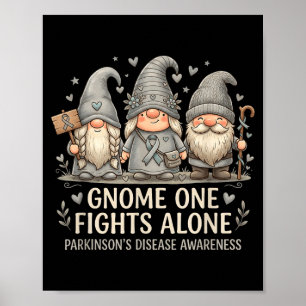 Affiche Gnome un combat seul la maladie de Parkinson
