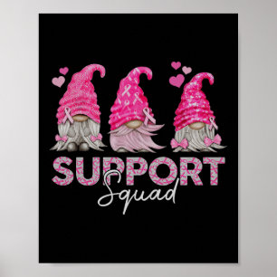 Affiche Gnomes amusants pour soutenir le cancer du sein de