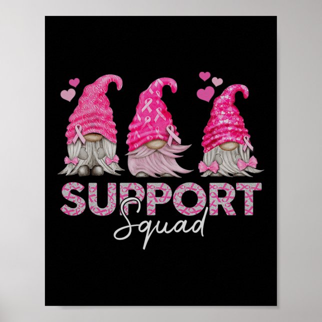 Affiche Gnomes amusants pour soutenir le cancer du sein de (Devant)