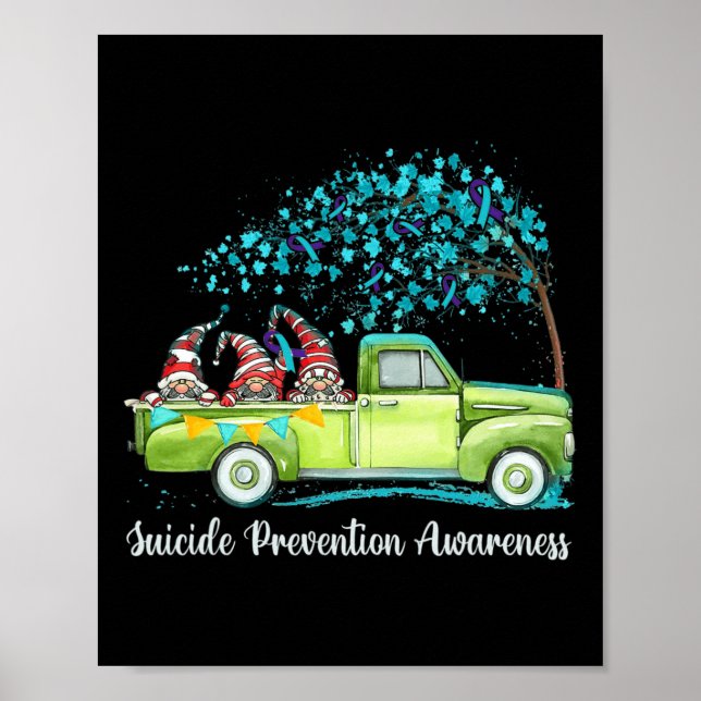 Affiche Gnomes - Camion Prévention du suicide Sensibilisat (Devant)