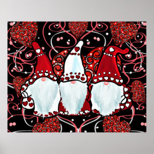 AFFICHE GNOMES DE LA SAINT-VALENTIN