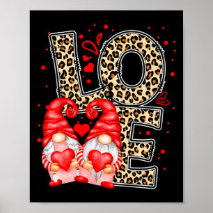 Affiche Gnomes de la Saint-Valentin Cœur Gnome de la Saint