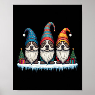 Affiche Gnomes drôles de Pitbull Noël Gnome Femmes Hommes