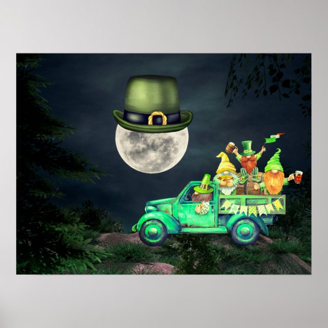 Affiche Gnomes irlandais et Shenanigans de Pleine lune (Devant)