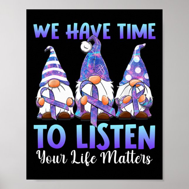 Affiche Gnomies Nous Avons Le Temps D'Écouter Votre Problè (Devant)