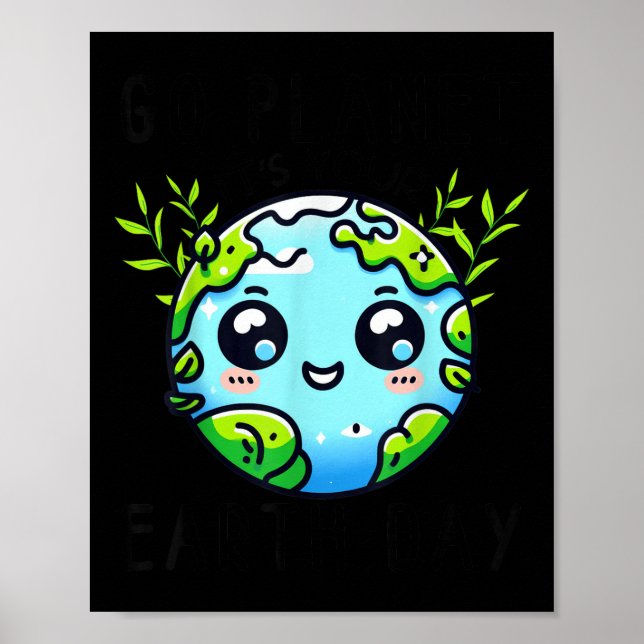 Affiche Go Planet Son Jour des terres Enseignant Enfants F (Devant)