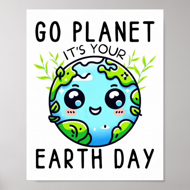Affiche Go Planet Son Jour des terres Enseignant Enfants F (Devant)