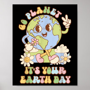 Affiche Go Planet Your Jour des terres 2025 Enseignant Kid
