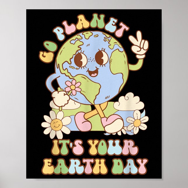 Affiche Go Planet Your Jour des terres 2025 Enseignant Kid (Devant)