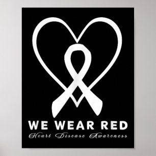 Affiche Go Red En Février Sensibilisation aux maladies car