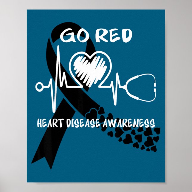 Affiche Go Red Heart Disease Awareness Month  (Devant)
