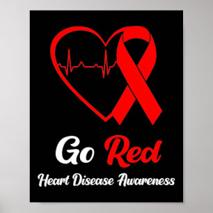 Affiche Go Red Mois national de sensibilisation aux maladi