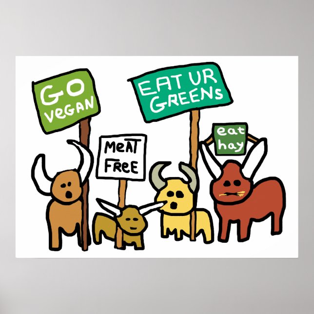 Affiche Go Vegan (Devant)