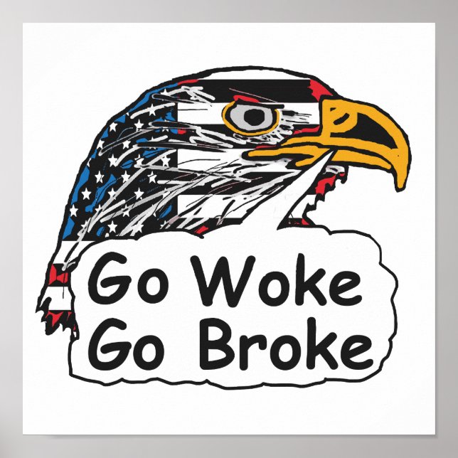 Affiche Go Woke Go Broke (Devant)