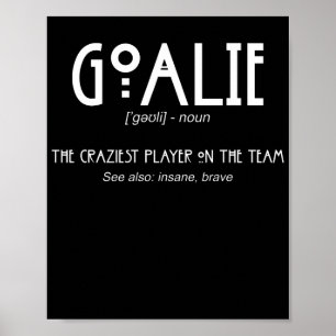 Affiche Goalie Gear Goalkeeper Définition Football Hockey