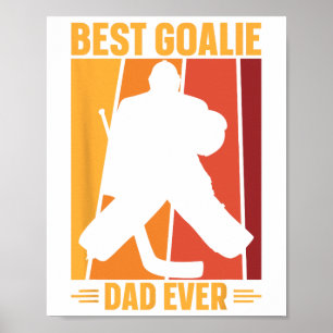 Affiche Goalie Papa Hockey sur glace Joueur de hockey de h