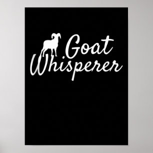 Affiche Goat Whisperer Cute Goat Lover Farm Animal Farming