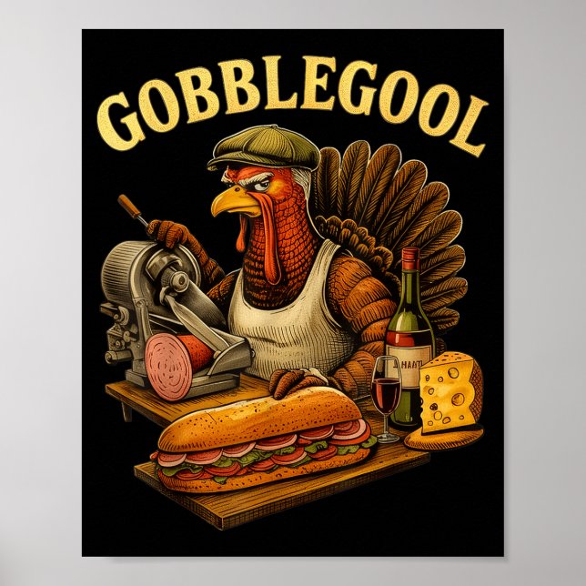 Affiche Gobbol Turkey Thanksgiving  (Devant)