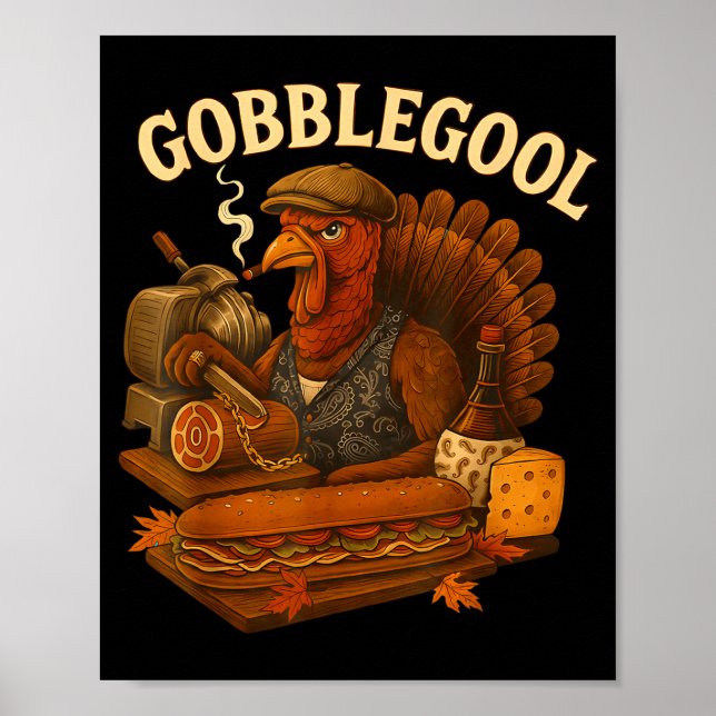 Affiche Gobbol Turkey Thanksgiving  (Devant)