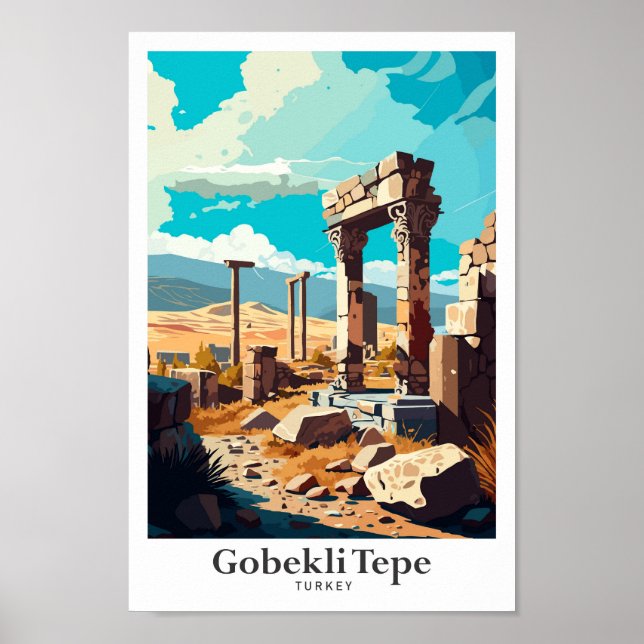 Affiche Gobekli Tepe Sanliurfa Turquie Voyage (Devant)
