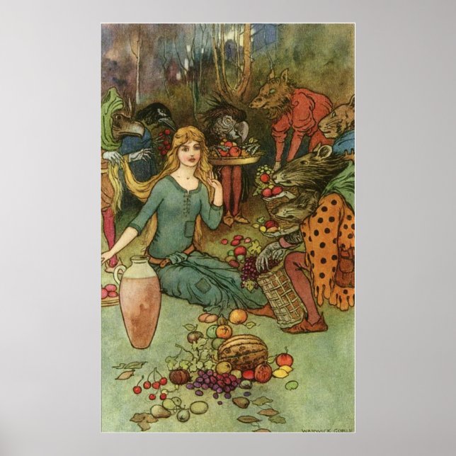 Affiche Goblin Market by warwick goble (Devant)
