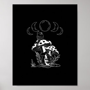 Affiche Goblincore esthétique et cottagecore champignon co