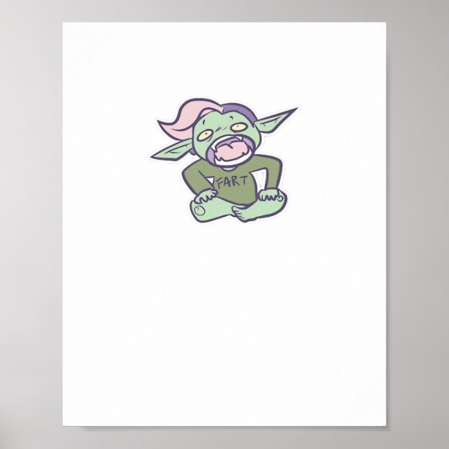 Affiche Goblincore Fart Goblin Classique (Devant)