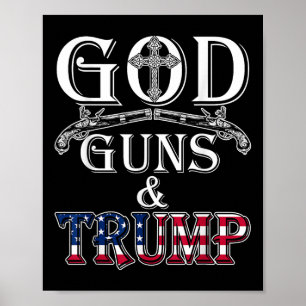 Affiche God Guns Et Trump Shirt 2e Amendement T Shirt