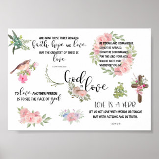 Affiche God is Love Bible Versatile Phrases