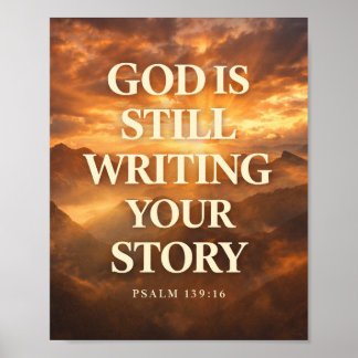 Affiche God Is Still Writing Your Story | Faith Hope