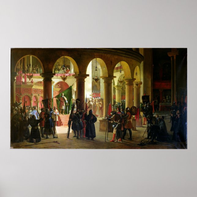 Affiche Godfrey of Bouillon  Depositing the Trophies (Devant)